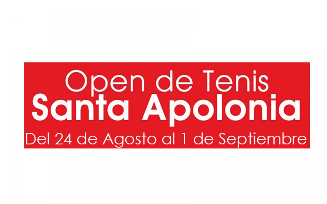 Gómez de la Flor patrocinador del Open de Tenis Santa Apolonia 2018